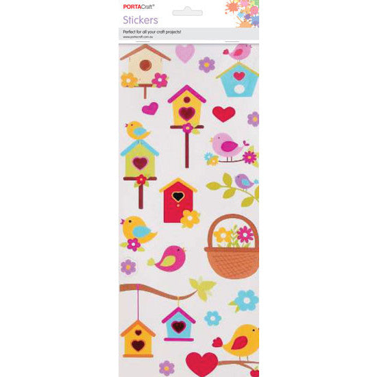 Porta Craft Birdie Basket Sticker Sheet