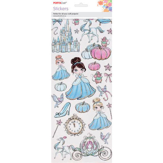 Porta Craft Cinderella Fairytale Sticker Sheet
