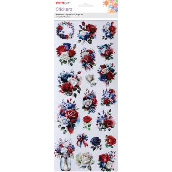 Porta Craft Rose Display Sticker Sheet