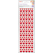 Porta Craft Puffy Heart Stickers 132pk