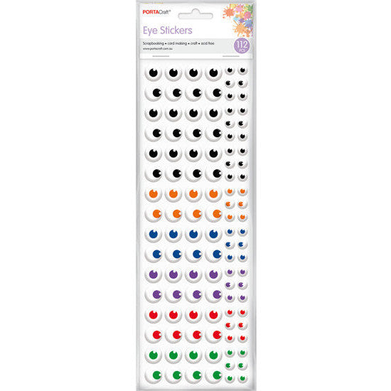 Porta Craft Puffy Eye Stickers 112pk