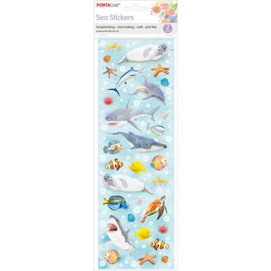 Porta Craft Beach and Sea Sticker - 2 Sheets