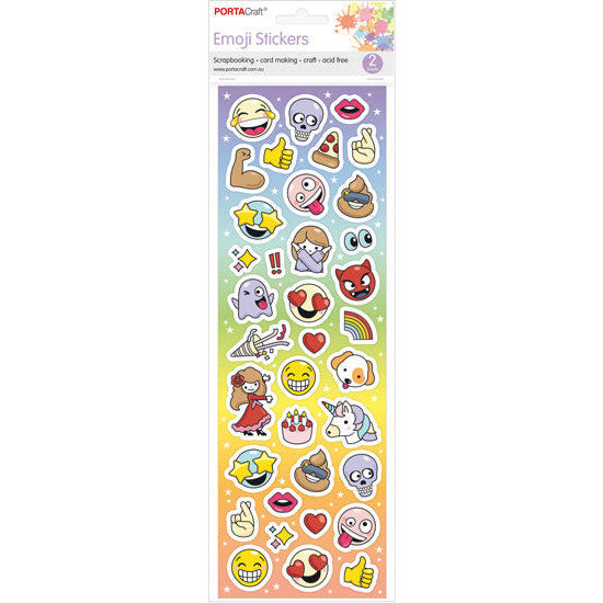 Porta Craft Smiley Emoji Stickers - 2 Sheets