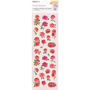 Porta Craft Red Rose Floral Stickers - 2 Sheets