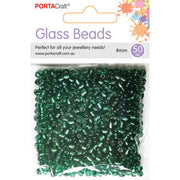 Glass Beads 3mm 50g - Forest