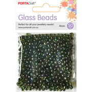 Glass Beads 4mm 50g - Pickle
