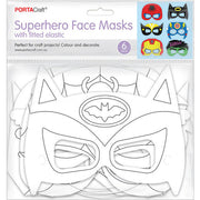 Cardstock Eye Masks Superheroes 15x21cm 6pk