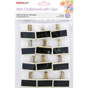 Porta Craft Pegs with Rectangle Chalkboards 42x35mm - 12pk