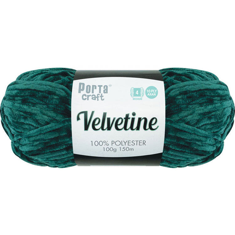 Velvetine Yarn 100g 150m Jungle Green