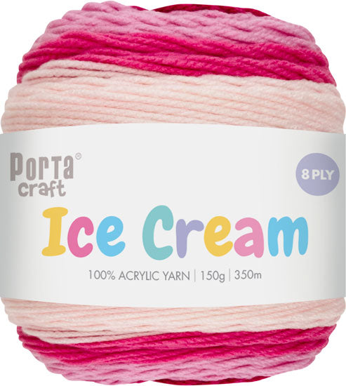 Ice Cream Cake Yarn 150g 285m Pink Haze