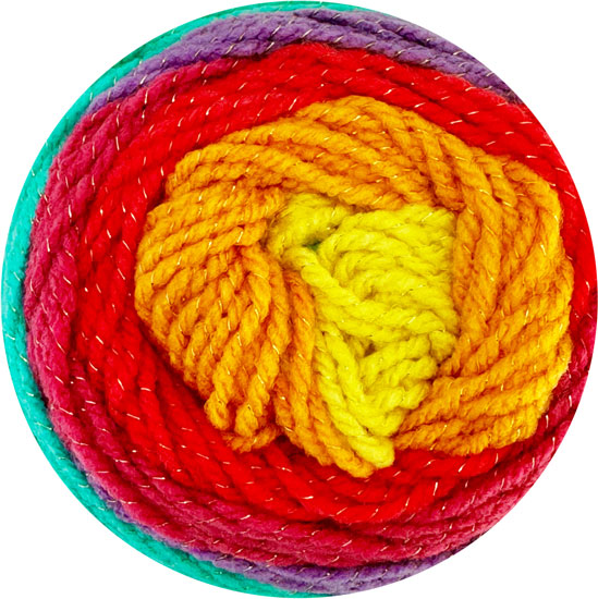 Ice Cream Sparkle Yarn 150g 285m Funfair