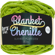 Porta Craft Chenille Blanket Yarn 100g 80m 12ply Tree Frog