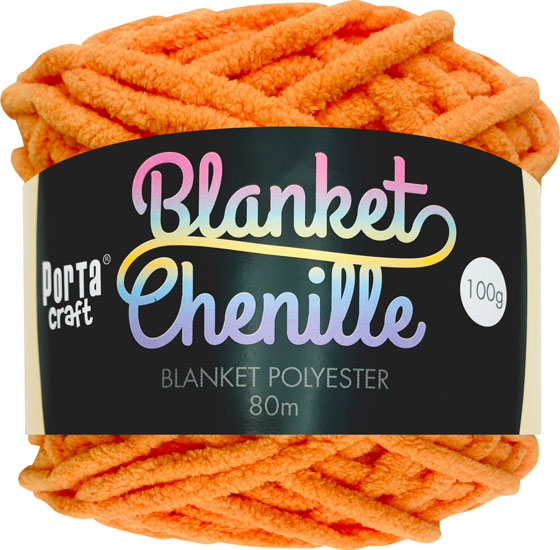 Porta Craft Chenille Blanket Yarn 100g 80m 12ply Fantapants