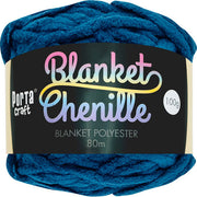 Porta Craft Chenille Blanket Yarn 100g 80m 12ply Navy