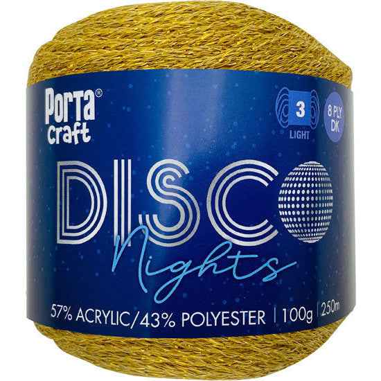 Disco Nights Sparkle Yarn 100g 250m Sunstone