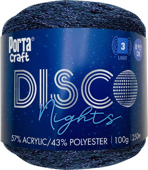 Disco Nights Sparkle Yarn 100g 250m Sodalite