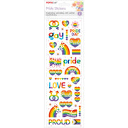 Porta Craft Proud Pride White Stickers - 2 Sheets