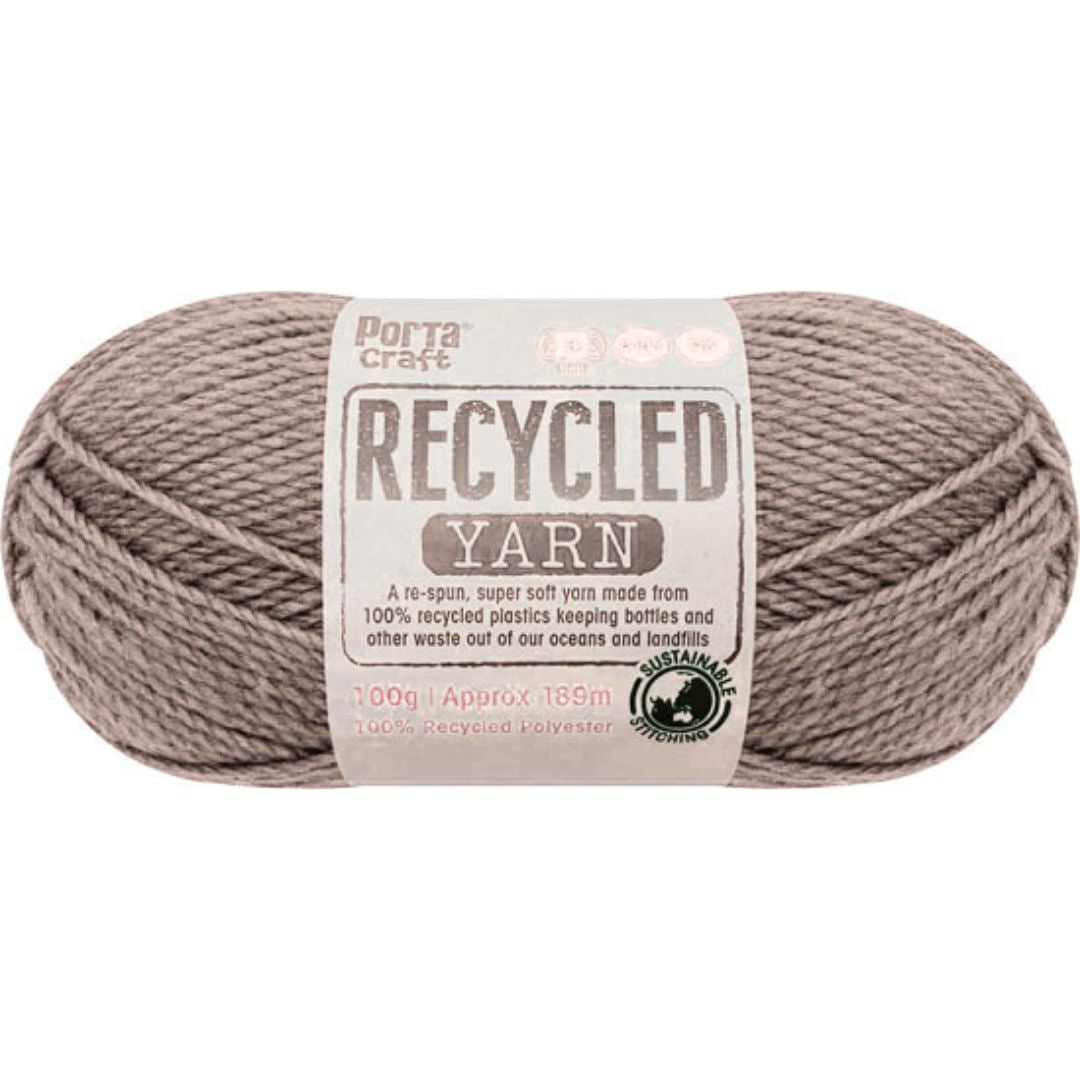 Recycled Yarn 100g 189m 8ply Cinnamon Melange