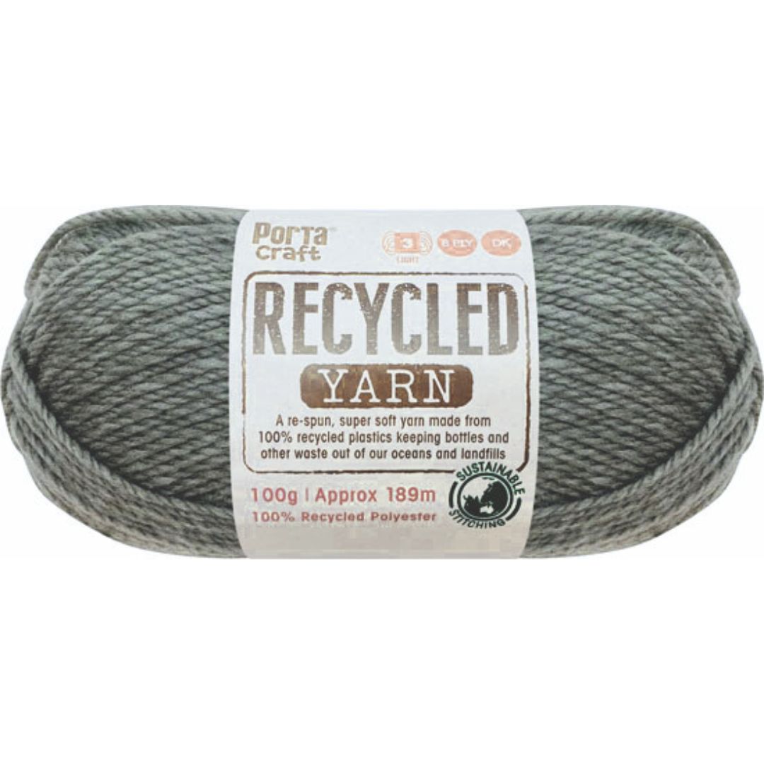 Recycled Yarn 100g 189m 8ply Smokestack Melange