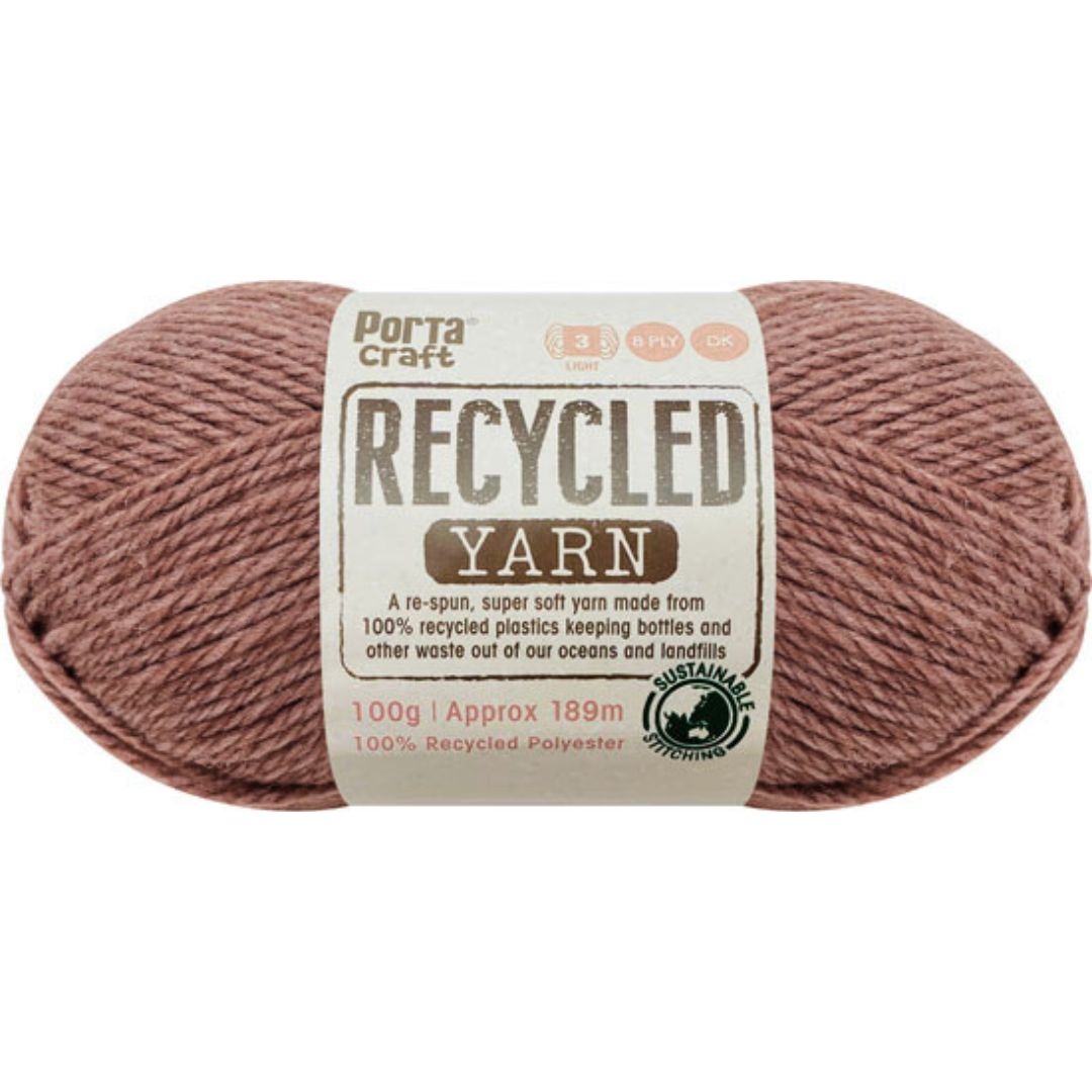 Recycled Yarn 100g 189m 8ply Cameo Melange