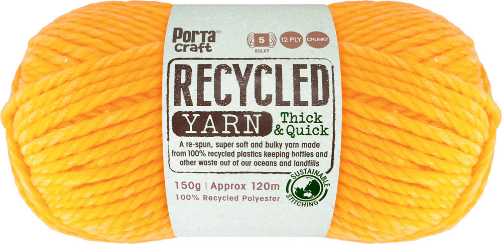 Recycled Yarn 150g 120m 12ply Sunshine