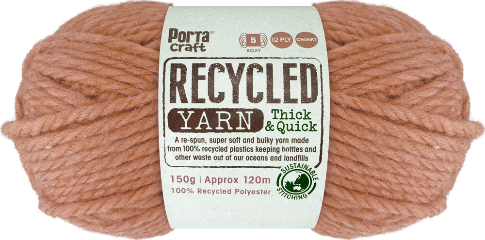 Recycled Yarn 150g 120m 12ply Mustard Seed Melange