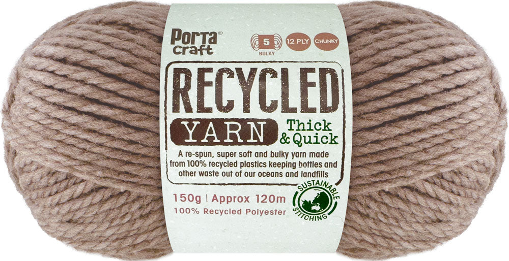 Recycled Yarn 150g 120m 12ply Cinnamon Melange