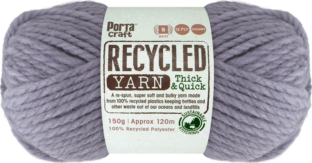 Recycled Yarn 150g 120m 12ply Lavender Melange