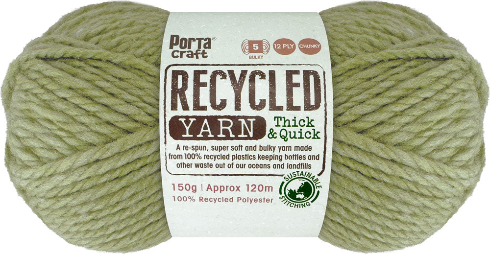 Recycled Yarn 150g 120m 12ply Matcha Melange