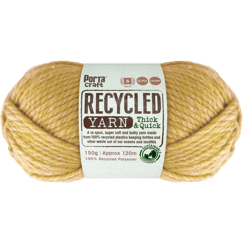 Recycled Yarn 150g 120m 12ply Olive Melange