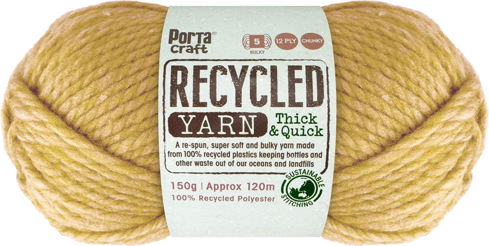 Recycled Yarn 150g 120m 12ply Olive Melange