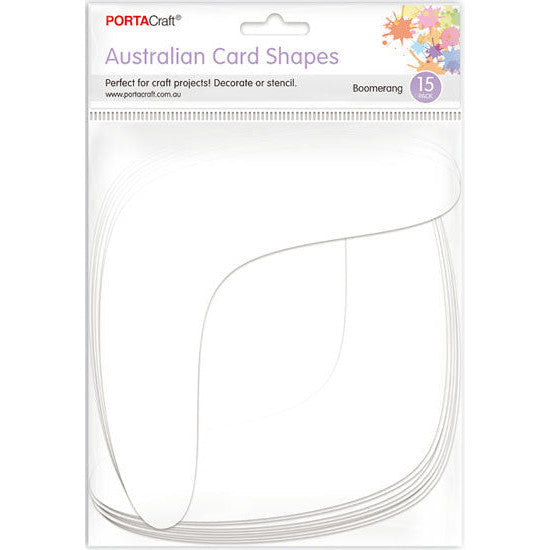 Aussie Cardstock Boomerang 15pk