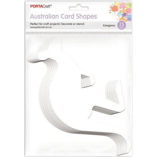 Aussie Cardstock Kangaroos 15pk