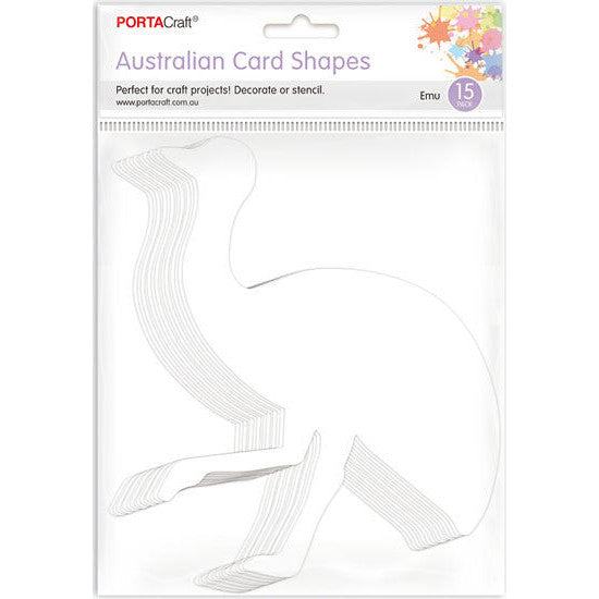 Aussie Cardstock Emu 15pk