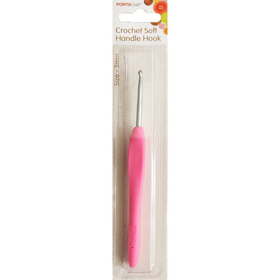 Crochet Hook Soft Handle Size 3.0mm 1pk