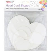 Cardstock Hearts in 4 Sizes (7.5, 10.5, 14.5, 21cm) 40pk
