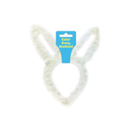 Easter Fluffy Bunny Ears Headband - White