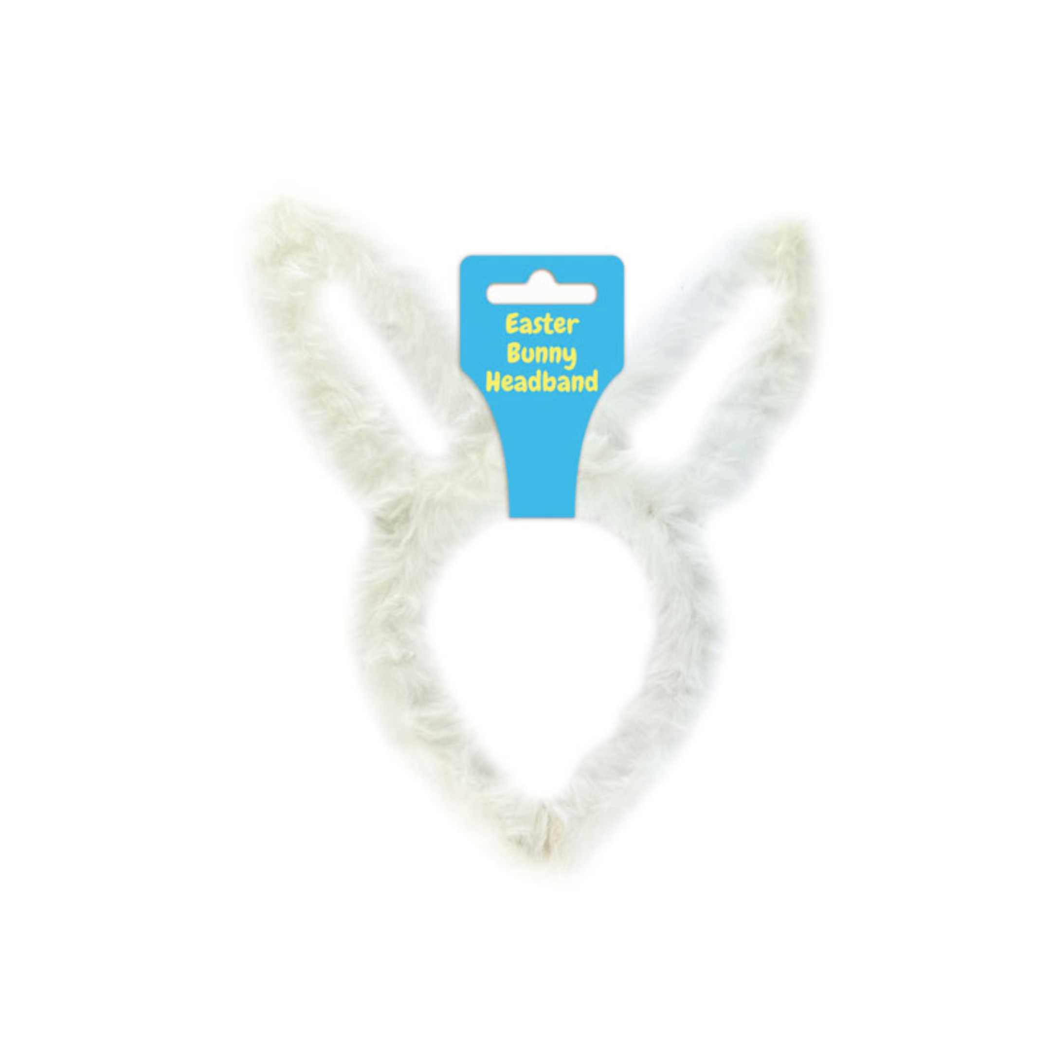 Easter Fluffy Bunny Ears Headband - White