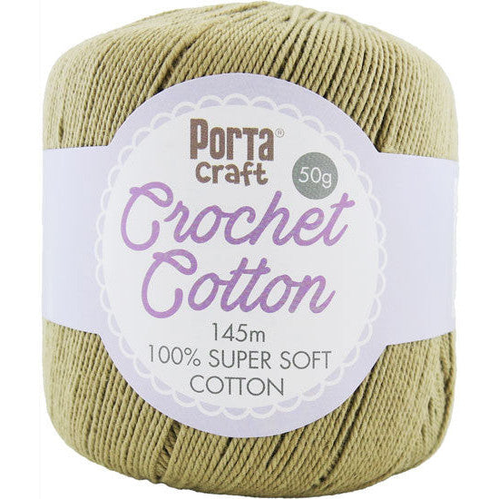 Crochet Cotton 50g 145m 3ply Clay