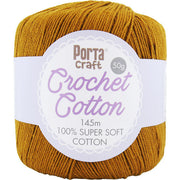 Crochet Cotton 50g 145m 3ply Ochre