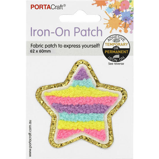Iron-on Patch Star Rainbow