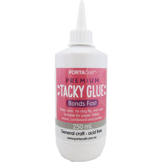 Porta Craft Premium Tacky Glue 250ml Fast Bond