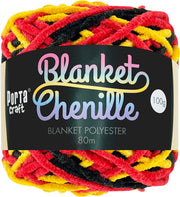 12ply Chenille Blanket Yarn Multicolour Indigenous Mix