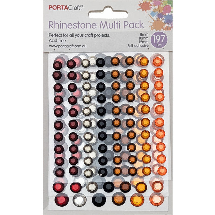 Porta Craft Craft Vault Rhinestones Asst Sizes 197pk - Ochre Art