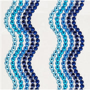 Porta Craft Rhinestone Strips 19mm x 30cm Waves 2pk - Blues