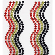 Porta Craft Rhinestone Strips 19mm x 30cm Waves 2pk - Indigenous Mix