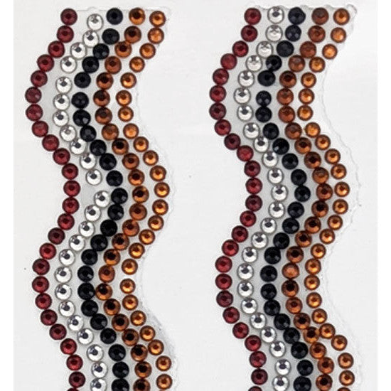 Porta Craft Rhinestone Strips 19mm x 30cm Waves 2pk - Ochre Art