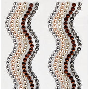 Porta Craft Rhinestone Strips 19mm x 30cm Waves 2pk - Solid Metal