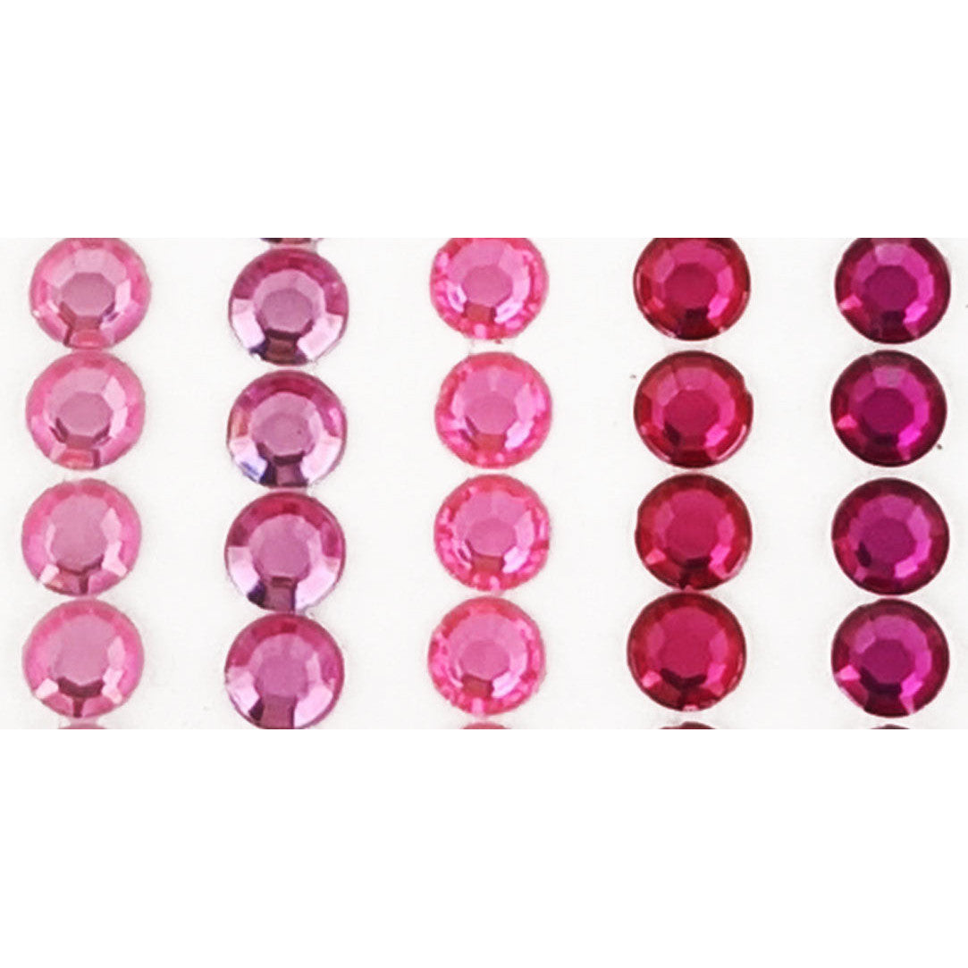 Rhinestone Borders 5pk - Pinks