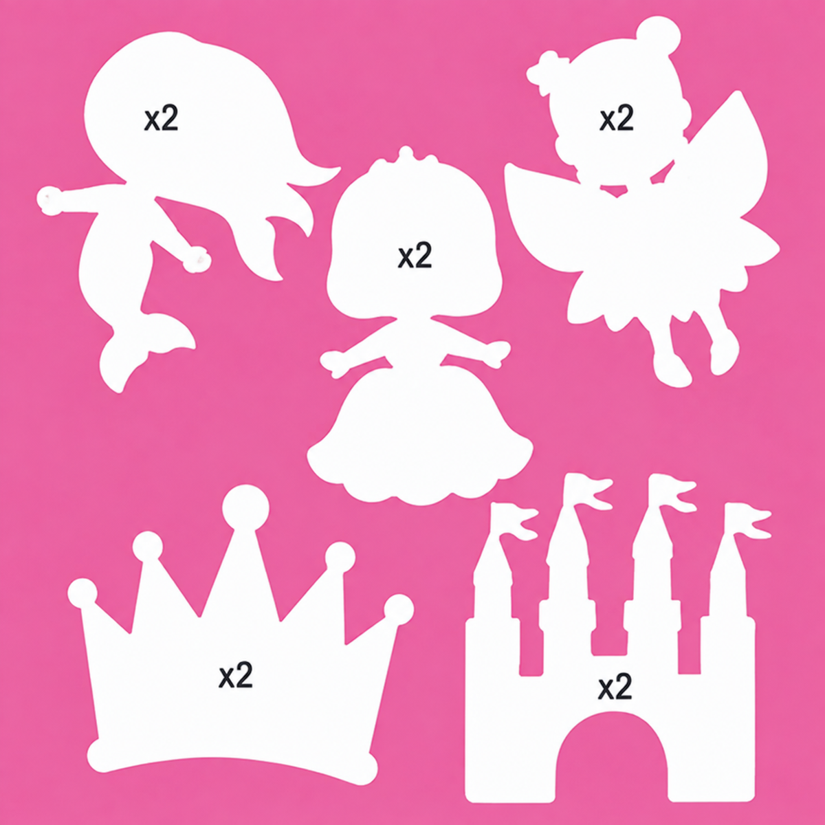 Fantasy-themed cardstock cut-outs for storytelling, classroom craft and creative paper projects